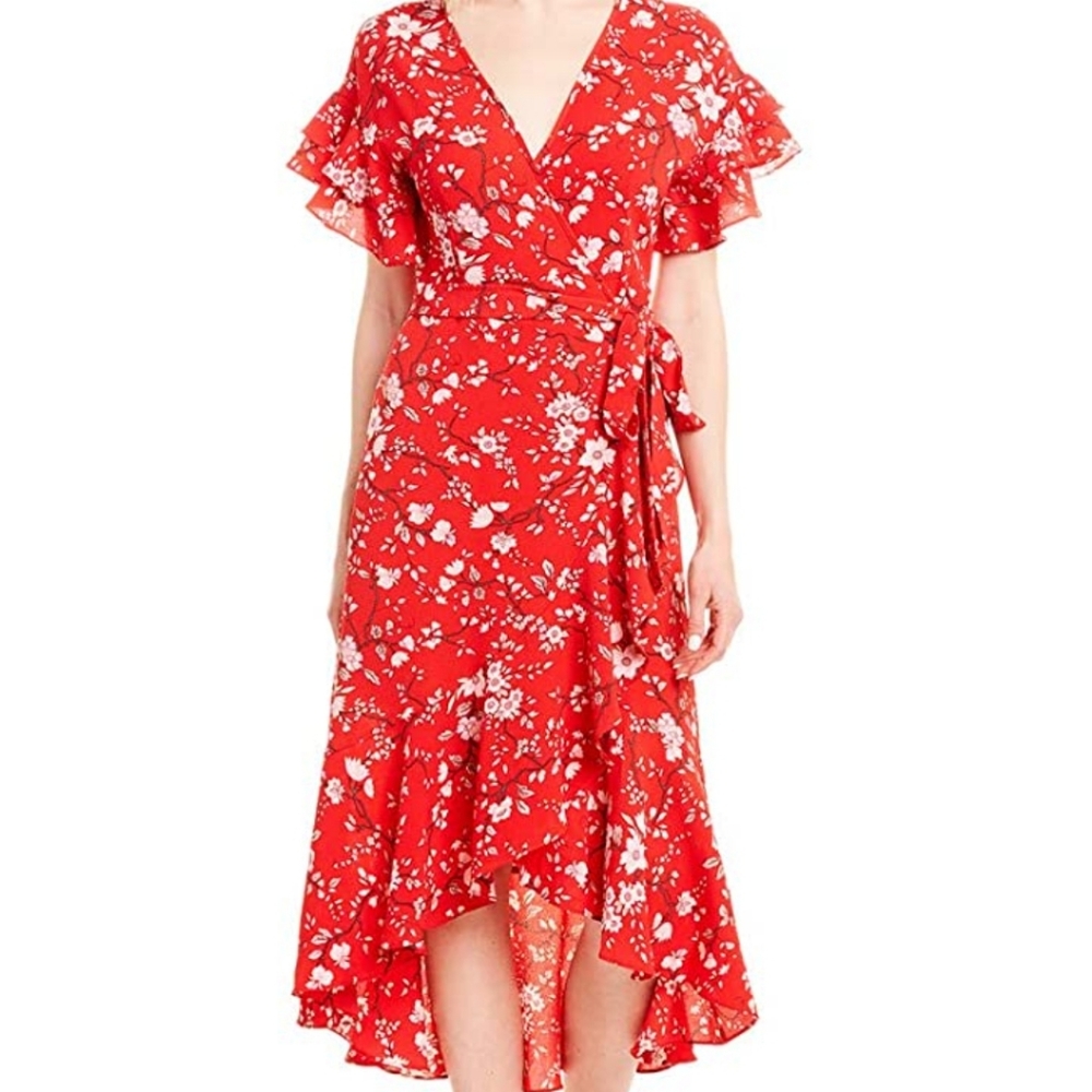 Max Studio Floral Midi Dress